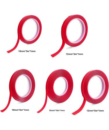 chengzui Nail Adhesive Tape Double Sided Nail Art Adhesive Tape for False Tips Nail Art Display Width 10/12mm Length 3/5/10M Nail Adhesive Tape - Buy Online on GoSupps.com