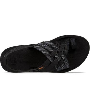 Teva Women's Voya Strappy Sandal - Lightweight & Comfortable - Hera Black - Size 8 - Buy Online on GoSupps.com
