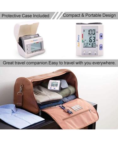 LotFancy Wrist Blood Pressure Monitor - Fully Automatic BP Cuff - 4 Users, 120 Memory - Large Screen Digital Home BP Machine - Buy Online on GoSupps.com