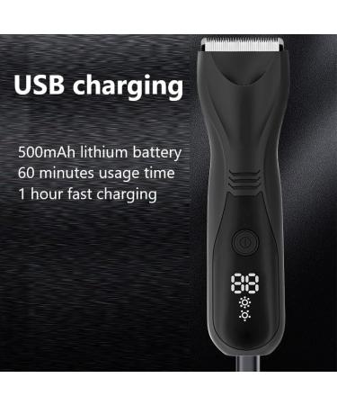 Pro Hair Clipper Body Hair Trimmer for Men Electric Balls Trimmer Body Groomer and Pubic Groin Hair Remover Waterproof LED Display Beard Shaver With Box - Buy Online on GoSupps.com