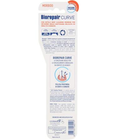 Biorepair Soft Curved Toothbrush for Sensitive Teeth - 20g | Gentle Oral Care for Sensitive Gums - 1 Pack - Buy Online on GoSupps.com