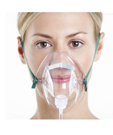 Adult Oxygen Mask with 6.6' Tubing - Soft - XL Size - 3 Pack