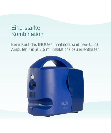 Inqua Inhaler for Adults & Children | Nebulizer Inhalation Device with Masks Mouthpiece & NACL Solution International Shipping Available - Buy Online on GoSupps.com