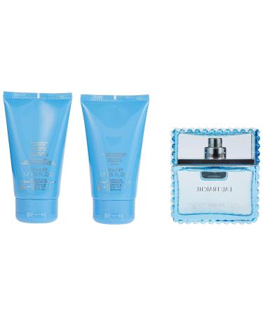 Versace MAN EAU FRAICHE by Gianni EDT SPRAY 1.7 OZ & AFTERSHAVE BALM 1.7 OZ & SHOWER GEL 1.7 OZ - Buy Online on GoSupps.com