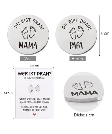 Pregnancy Gift Decision Coin | Unique Baby Birth Gift for Expectant Mothers & Fathers | Perfect for New Dad Mom & Baptism Gifts - Buy Online on GoSupps.com