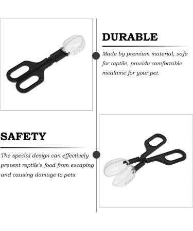 3 Pack Reptile Feeding Clips Reptile Feeding Tools Amphibian Feeding Clips Pet Plastic Feeding Clips for Hamsters Lizards Spiders Bearded Dragons (Black) - Buy Online on GoSupps.com