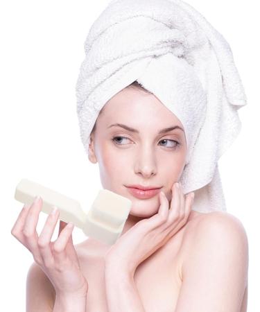 minkissy Silicone Face Scrubbers Exfoliator Brush Facial Cleansing Brush Precision Pore Cleansing Blackheads Removing Face Brush White - Buy Online on GoSupps.com