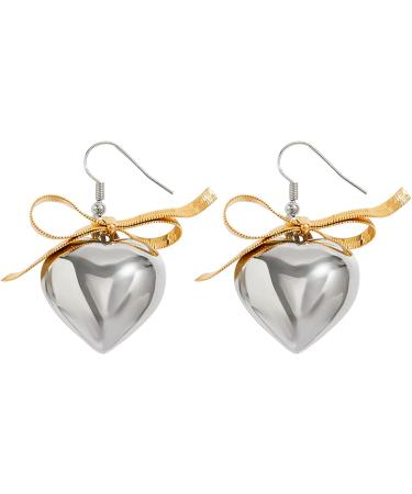Oralgo Stylish Cardiac Grinding Earrings & Necklace - Allergy-Free Elegant Silver Accessories for Women - Buy Online on GoSupps.com