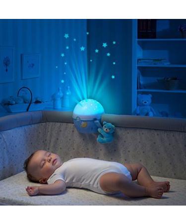 Chicco Next2Stars Baby Night Light Blue - Star Projector for Cots | Sound Sensor, 3 Light Effects, Music - Buy Online on GoSupps.com