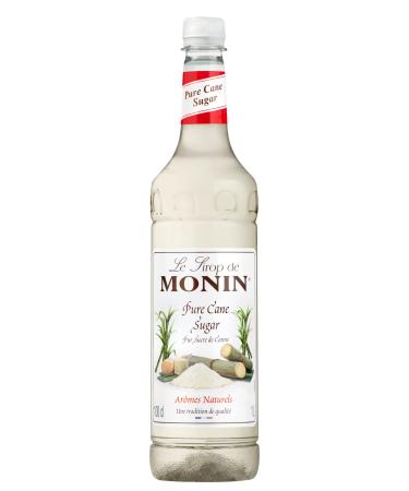 MONIN Cane Sugar Syrup for Cocktail, Lemonade and Soda - Natural Flavors - 1L