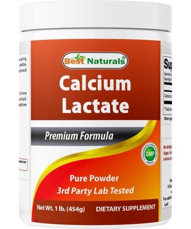Best Naturals Calcium Lactate Pure Powder 1 Pound