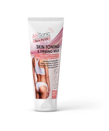 Absonic Skin Firming Milk | Aloe Body Lotion |Cellulite Cream | Fat Burning Skin Firming Lotion | Tones Tightens Belly Butt & Thighs after Weight Loss | Hypoallergenic | Liposuction Effect