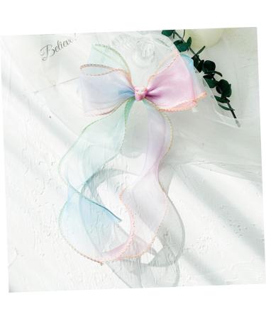 Beavorty 1pc streamer hairpin double hair bows big hair bows girl hair bows Women Barrettes hair clips for bows girls hair snap clip baby decor Girl Hair Clip child Fashion Hair ring fabric - Buy Online on GoSupps.com