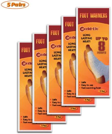 WORLD-BIO Disposable Insole Foot Warmers Value Pack - 12 Plus Hours Heating, Safe & Natural Odorless Warm Pack for Toes/Hands/Body - 12 Toe Warmers & 5 Foot Warmers Included - Buy Online on GoSupps.com