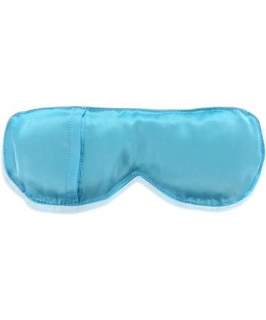 Organic Lavender Silk Eye Pillow for Relaxation - Turquoise Blue - Buy Online on GoSupps.com