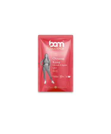 BAM Oatmeal Chocolate and Strawberry Protein Porridge Healthy Breakfast Snack 1 x 60g Bag