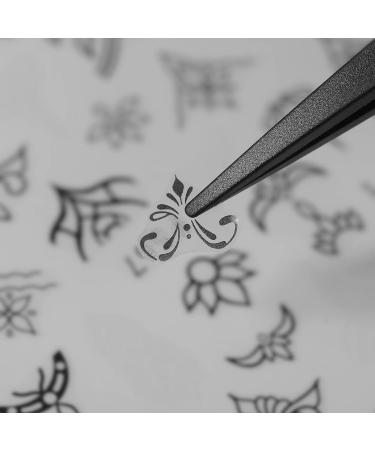 Graffiti Fun 3D Self-Adhesive Nail Art Sticker Set - Abstract Lady Face Design | Nail Salon Quality Decals for Girls - DIY Nail Art Accessories - Buy Online on GoSupps.com