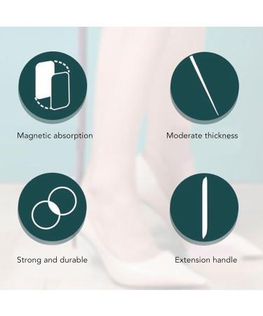 Comfortable Long Handle Shoe Puller Tool | 5-Part Non-Slip Shoe Aid for Seniors | Extra Long Purple Handle - Buy Online on GoSupps.com