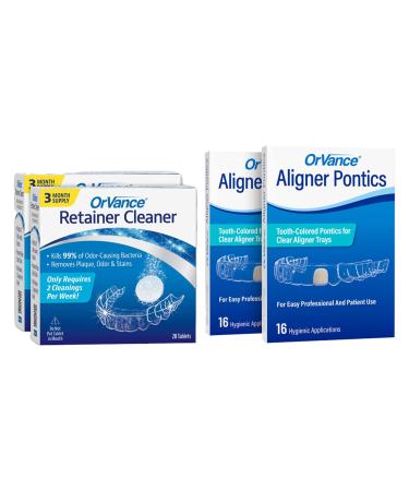 OrVance Retainer Cleaner Tablets (56 Count) & OrVance Pontics (32 Count)