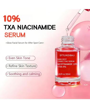 Niacinamide 10% TXA Serum - Brightening & Clarifying Facial Serum with Tranexamic Acid 4% Arbutin 2% Hyaluronic Acid - for Dark Spots Hyperpigmentation Melasma & Radiant Glass Skin - 30ml - Buy Online on GoSupps.com