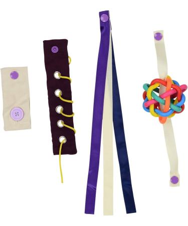 Modaliv 2-in-1 Alzheimer's & Dementia Sensory Cushion - Durable Fidget Blank with 8 Activities for Adults (Purple/Lilac) - International Shipping Available - Buy Online on GoSupps.com