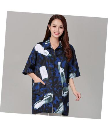 Beavorty 1pc Work Clothes hairstyling Work Smock Hairstylist Work Smock spa Work Smock Cosmetology Uniform Hair Stylist Smocks Salon Work Smock Grooming Apron Fabric Short Sleeve Shawl - Buy Online on GoSupps.com