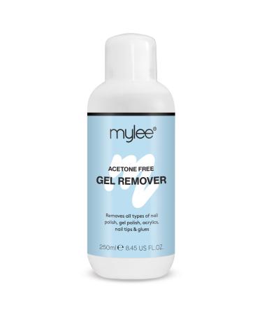 MYLEE Mylee Acetone-Free Nail Polish Remover 250ml Professional remover for traditional gel acrylic and builder gel nail polish gentle on nails Vegan cruelty-free