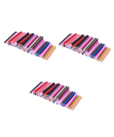 Healeved 150 Pcs Sticks Scrapbooking Self Made Scalp Massager Comb Horn Customizable Applicator Brush Material Cane Nail Art Tips Decoration Claycanes Diy Manicure Supplies Sticker Fruit 3d mediumx3pcs As Shownx3pcs