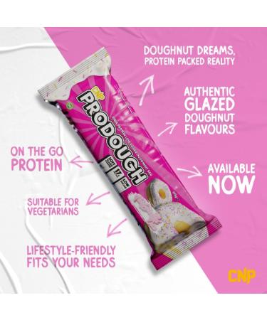 CNP Professional Prodough Milk Protein Bars - 17g Protein Soft Centre Filled Bars (The Glazed One) - Buy Online on GoSupps.com