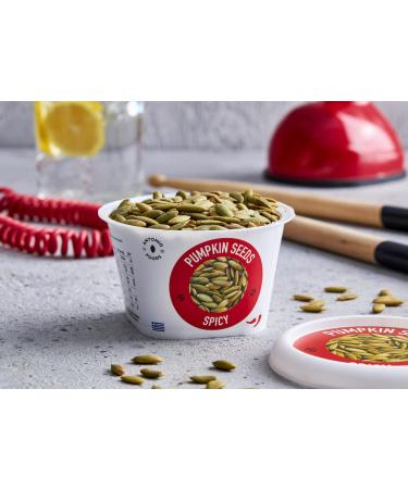 Buy Greek Premium Roasted Pumpkin Seeds - Spicy High Protein Vegan Gluten-Free - 6x85g | International Shipping - Buy Online on GoSupps.com