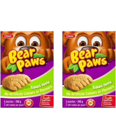 Baked Apple Soft Cookie Bundle. Includes (2) Packages of Bear Paws Baked Apple Soft Cookies (12 pouches total/2 cookies per pouch) with BIG MAPLE Trivia Cards. Peanut Free. Great Snack for School Lunch Office Party Road Trip - Buy Online on GoSupps.com
