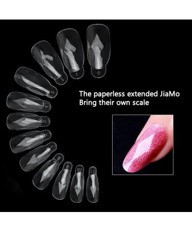 120 Pieces Transparent Diamond Nail Tips - DIY Artificial Fingernails for Nail Art & Studios | Best Quality False Nails #3 - Buy Online on GoSupps.com