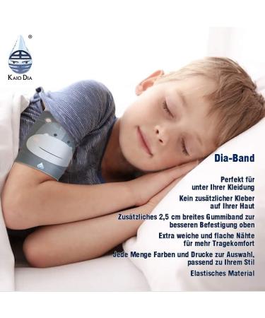Dia Band for Kids | Glucose Sensor Protection Bracelet | Freestyle Libre Medtronic Dexcom Omnipod | Comfortable Reusable Diabetic Band (Junior M) - Buy Online on GoSupps.com