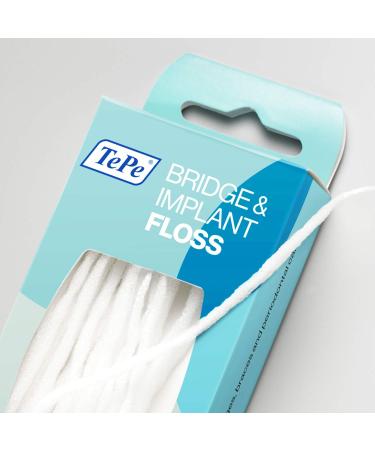 Tepe Bridge & Implant Floss - Premium Oral Care for Bridges and Implants - Buy Online on GoSupps.com