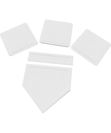 Eco Walker Thrown Down Baseball Bases - Ideal for Teeball, Softball, Kickball - Kids Backyard Practice & School - White - Buy Online on GoSupps.com