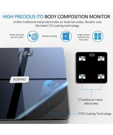 RENPHO Premium Wi-Fi Bluetooth Smart Scale with 13 Body Metrics | Dark Blue - Buy Online on GoSupps.com