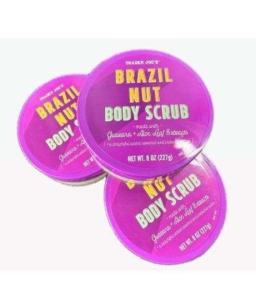 Trader Joe's Brazil Nut Body Scrub - 8 oz Jar (Pack of 2) | Nourishing Exfoliant for Glowing Skin - International Shipping Available - Buy Online on GoSupps.com