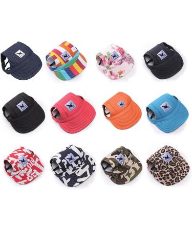 Urfeda Adjustable Baseball Cap for Dogs Sun Protection Hat with Ear Holes & Chin Strap Perfect for Summer Travel & Outdoor Activities Orange/L - Buy Online on GoSupps.com