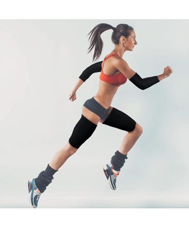 4 Pairs Slimming Arm & Thigh Shapers Set | Elastic Compression Sleeves for Women and Girls in Black Nude - Buy Online on GoSupps.com