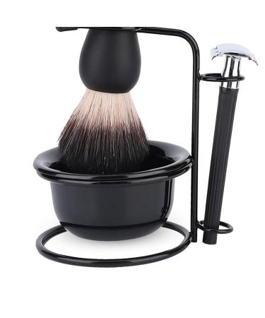 Professional Safe Shaver Set - Soft Brush Soap Dish & Stand Holder for Clean & Tidy Grooming | International Shipping - Buy Online on GoSupps.com
