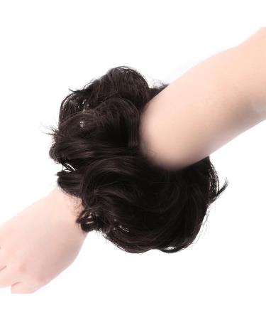 Vlasy Messy Bun Hair Piece | Curly Wavy Scrunchies Extension Chignon | 60g 4# Synthetic Hair Updo Accessory - Buy Online on GoSupps.com