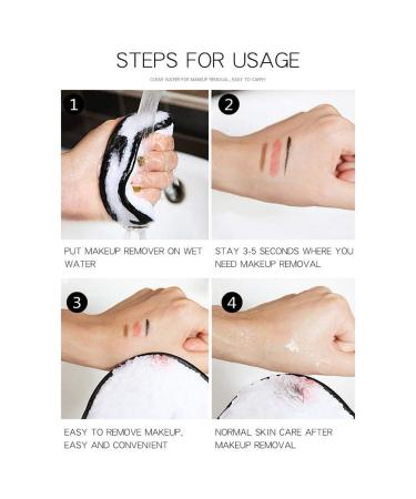 Reusable Makeup Remover Pads - 5pcs Washable Cotton Pads | Eco-Friendly Gentle for All Skin Types | Effective Facial & Eye Makeup Remover - Buy Online on GoSupps.com