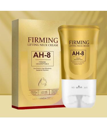 KlsyChry AH8 Firming Neck Cream Firms and Lifts Neck Cream with Double Roller Massage Roller Neck Cream Reduces Wrinkles Fine Lines and Double Chin Firms and Lifts Sagging Skin 120g423oz