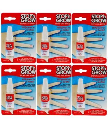 Stop n Grow Stops Nail Biting Deterrent 7.5ml - 6 Pack by Stop n Grow