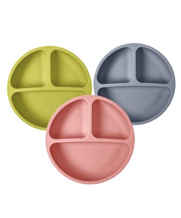 JuaRey Silicone Suction Plate for our babies Baby & Toddler Suction Plate (3 pack)