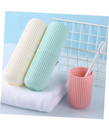 Frcolor 8 Pieces Toothbrush Holder Set - Portable Travel Storage Box for Toothbrush & Toothpaste - Essential Body Care Accessories - Buy Online on GoSupps.com