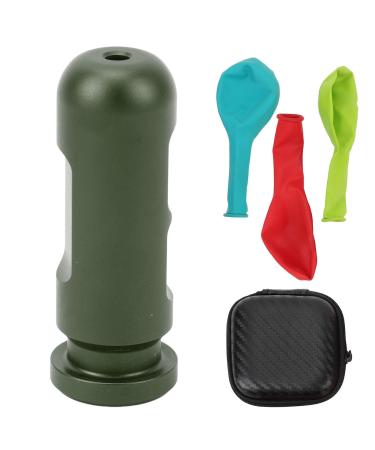 Diving Ear Pressure Balance Tool Aluminum Alloy Ear Equalization Training Tool with 3 Balloons for Underwater Training (Blackish Green)