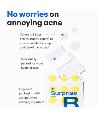 TIAM Surprise B Hydrocolloid Acne Pimple Patch - 96 Count (Pack of 4) | Fast Shipping Worldwide - Buy Online on GoSupps.com