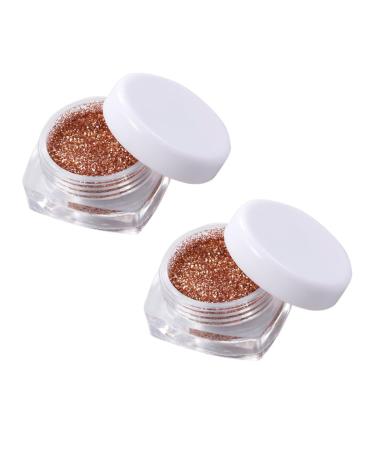 POPETPOP 2pcs Eye Shadow Glitter Eyeshadow Loose Pigment Eyeshadow Glitter Powder Highlighter Manicure 1 count (Pack of 1) Golden