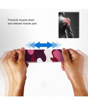 Buy Muscle Tape - Self Adhesive Elastic Sports Bandage for Wrist & Ankle - Breathable Wound Sticker - Pink | International Shipping - Buy Online on GoSupps.com